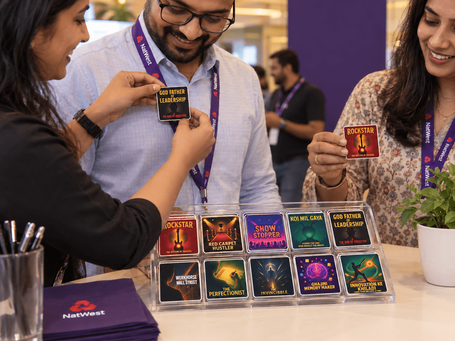 NatWest team event badges